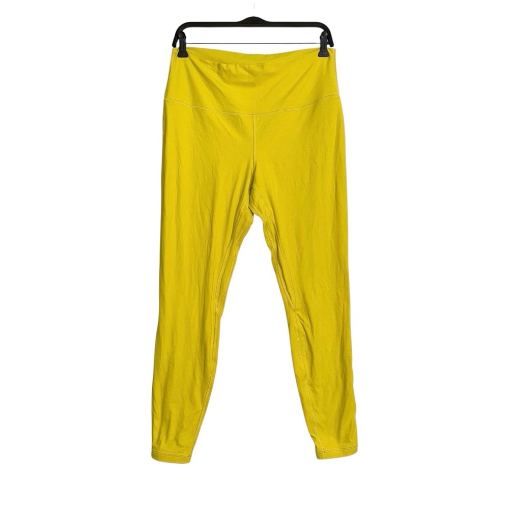 Lululemon Align Pant 28”Double Lined Yellow High Rise Leggings 14 in Yellow Pear